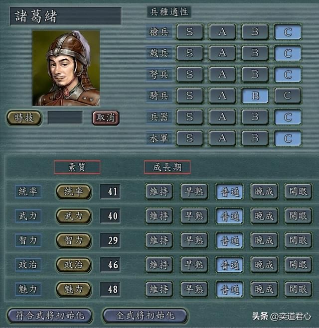 三国志11各姓最弱武将是谁（十个豪门姓氏最废武将盘点）