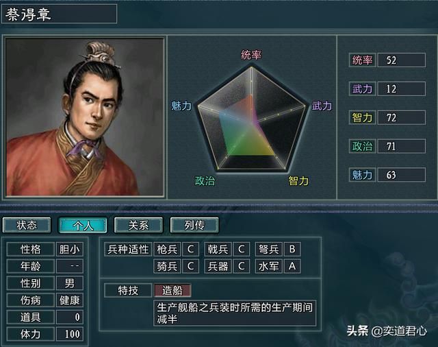 三国志11水浒蔡得章手下都有谁（火并王伦剧本蔡得章阵营武将介绍）