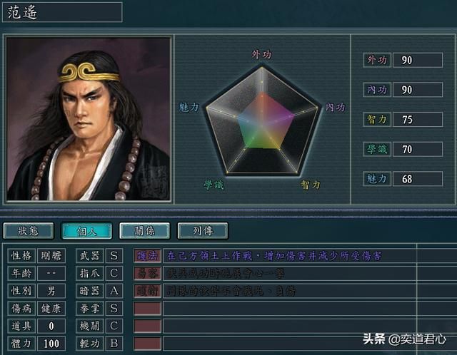 三国志11侠骨留香明教势力介绍（明教核心武将属性一览）