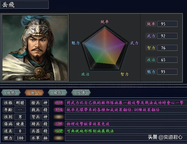 三国志11无尽的野望宋朝将领都有谁（宋朝核心十二将领一览）