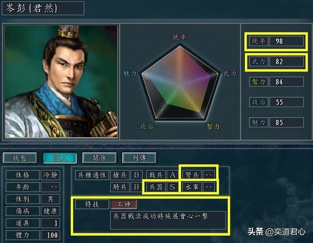 三国志11工神特技武将有哪些（各MOD十大工神武将盘点）
