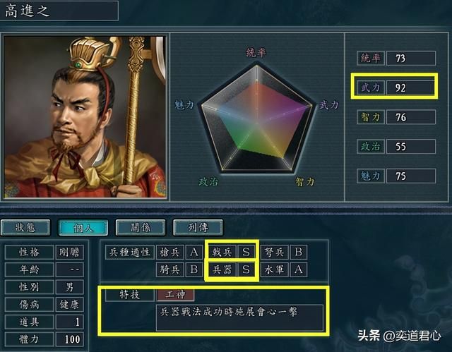 三国志11工神特技武将有哪些（各MOD十大工神武将盘点）