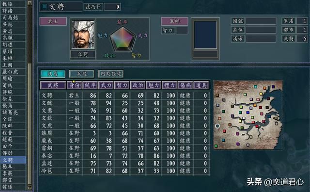 三国志11百家争斗剧本全势力介绍（西川六势力城池武将一览）