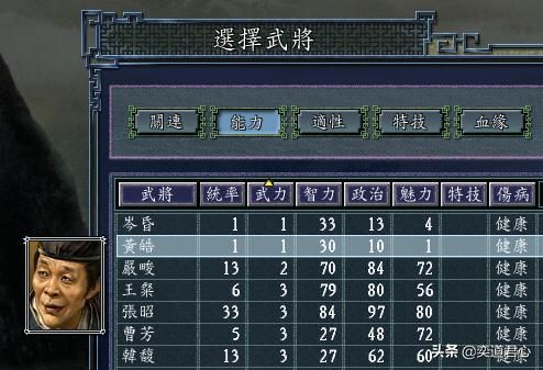 三国志11：五维属性个位数的武将靠什么特技才能翻身？