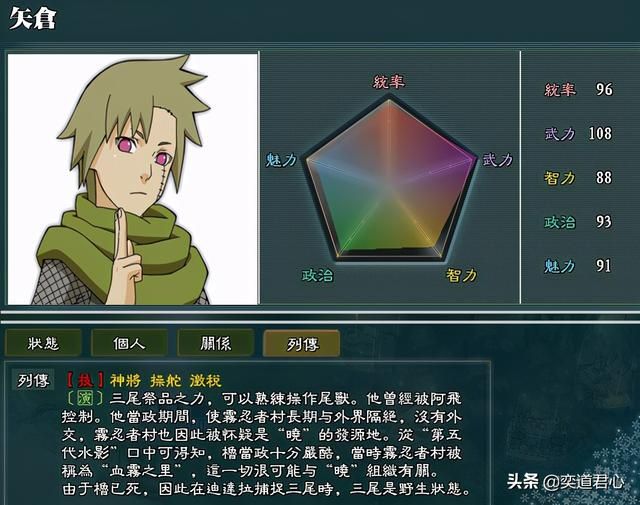 三国志11火影MOD水之国势力怎么样（水之国势力详细介绍）