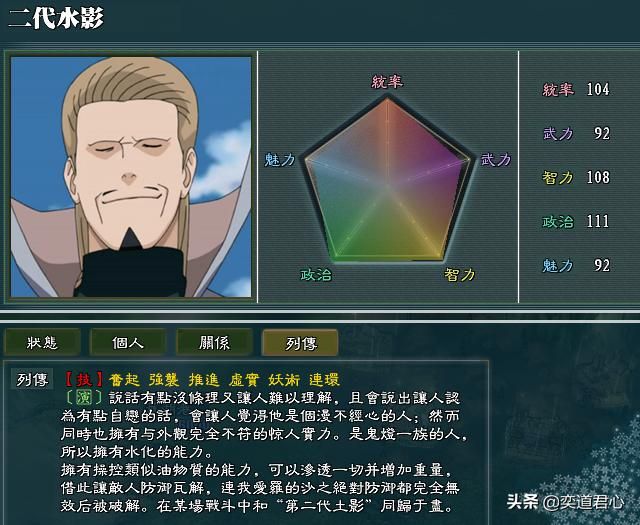 三国志11火影MOD水之国势力怎么样（水之国势力详细介绍）