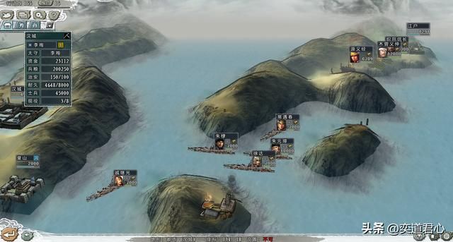三国志11四海清一明朝水军玩法攻略（大明闪击北美玩法分享）