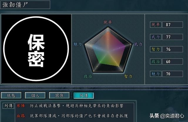 三国志11僵尸围城MOD有多少种僵尸（全僵尸属性情报一览）