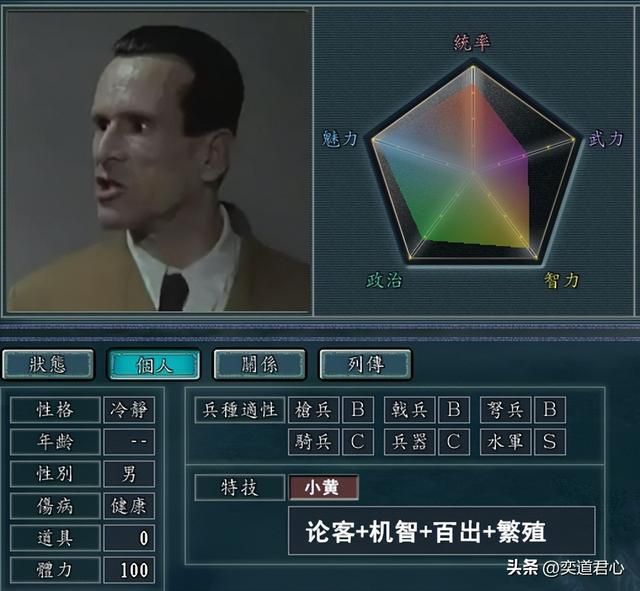 三国志11元首的愤怒人物如何设定（元首的愤怒人物DIY属性一览）