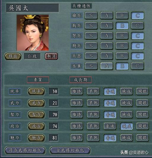 三国志11女性武将谁最适合做君主（最适合成为女王的五类女将）