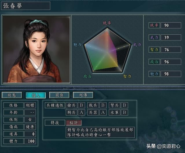 三国志11女性武将谁最适合做君主（最适合成为女王的五类女将）