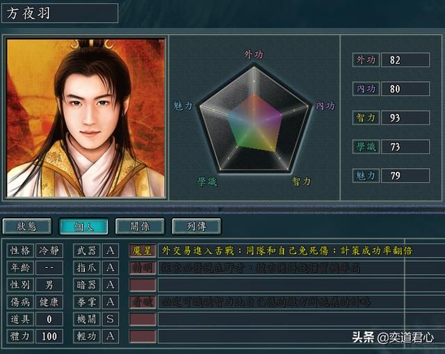 三国志11侠骨留香魔师宫势力介绍（魔师宫核心武将属性一览）