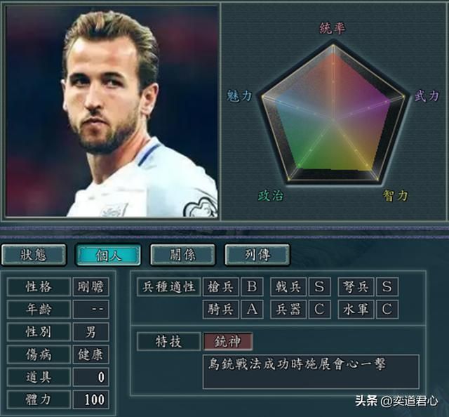 三国志11世界杯球星如何设定（世界杯人物DIY属性一览）