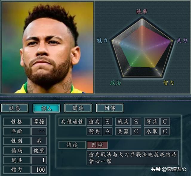 三国志11世界杯球星如何设定（世界杯人物DIY属性一览）