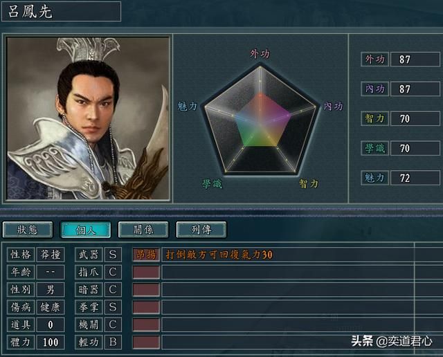 三国志11侠骨留香金钱帮势力介绍（金钱帮核心武将属性一览）