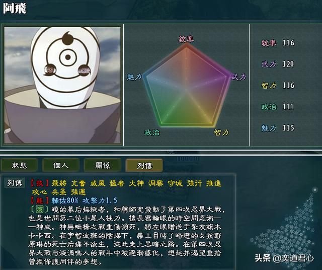 三国志11火影MOD晓势力怎么样（晓组织势力成员详细介绍）