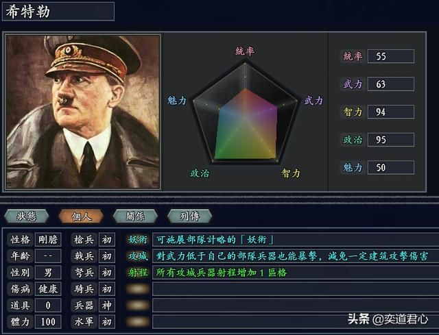 三国志11无尽的野望德国将领都有谁（德国核心七大将领一览）