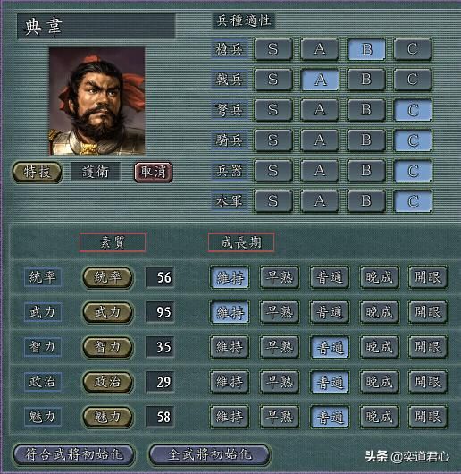 三国志11典韦和许褚谁更厉害（典韦与许褚属性详细对比）