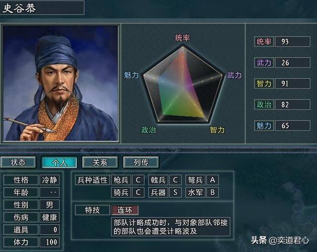 三国志11水浒雷将荡寇陈希真势力介绍（陈希真麾下九名核心将领一览）