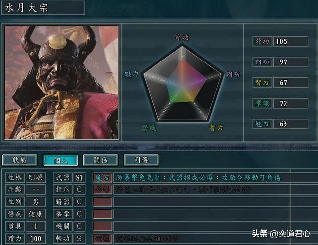 三国志11侠骨留香天命教势力介绍（天命教核心武将属性一览）
