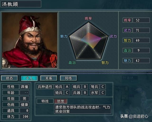 三国志11水浒柴进势力介绍（柴进麾下四大核心将领一览）