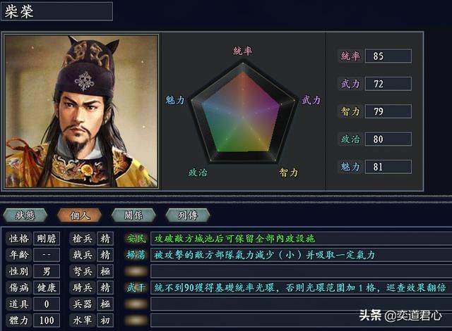 三国志11无尽的野望后周将领都有谁（后周核心十大将领一览）