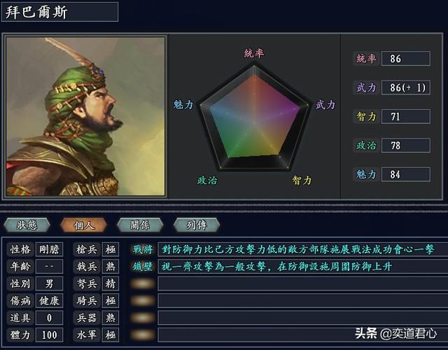 三国志11无尽的野望阿拉伯将领都有谁（阿拉伯核心九大将领一览）