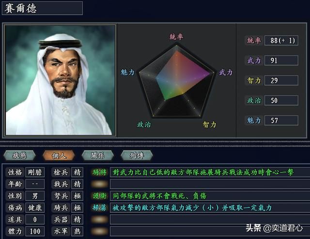 三国志11无尽的野望阿拉伯将领都有谁（阿拉伯核心九大将领一览）