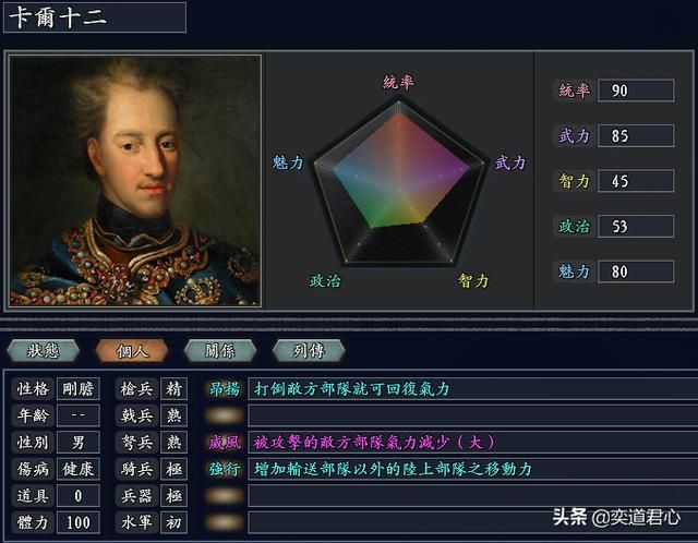 三国志11无尽的野望瑞典将领都有谁（瑞典核心七大将领一览）