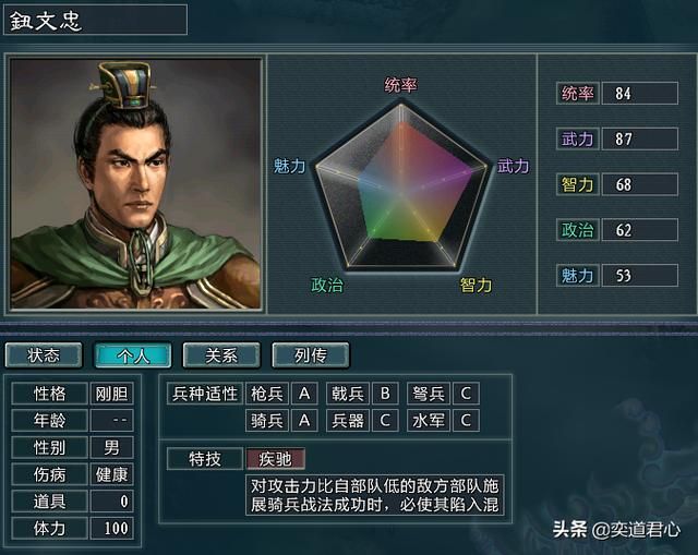 三国志11水浒田虎势力介绍（田虎麾下三大核心将领一览）