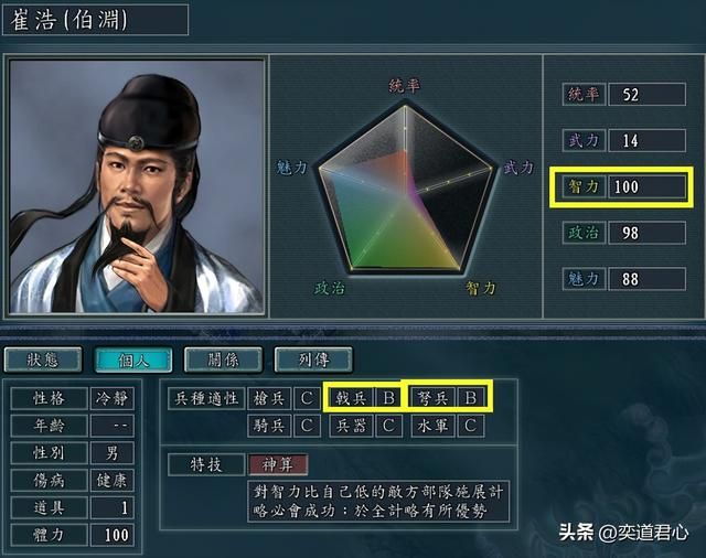 三国志11神算特技武将有哪些（各MOD九大神算武将盘点）
