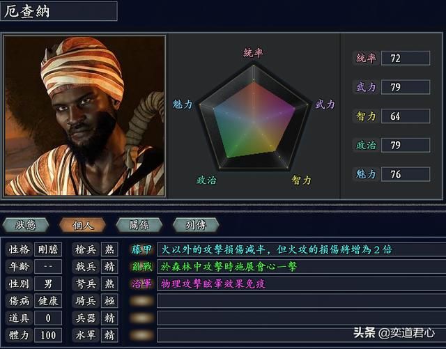 三国志11无尽的野望非洲将领都有谁（非洲核心六大将领一览）