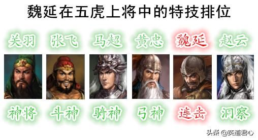 三国志11魏延比五虎将差在哪（魏延与五虎将属性特技详细对比）