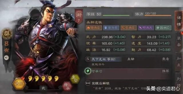 三国志战略版吕布怎么样（吕布属性战法详细介绍）