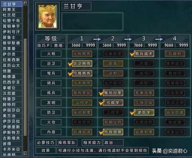 三国志11四海清一泰国介绍（中南半岛地域武将及军事情况介绍）