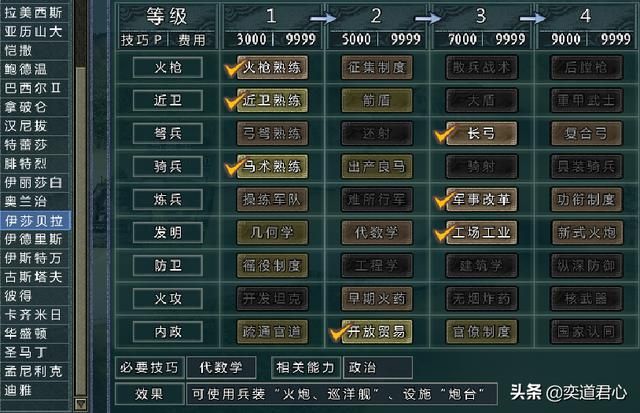 三国志11四海清一伊比利亚介绍（两牙地域武将及军事情况介绍）