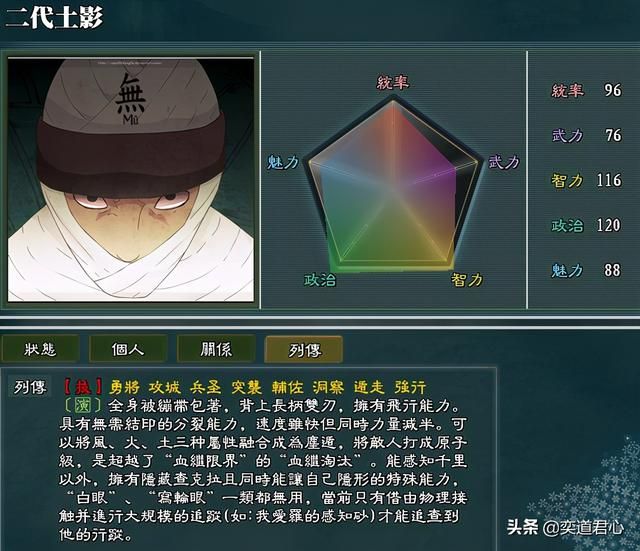 三国志11火影MOD土之国势力怎么样（土之国势力成员详细介绍）