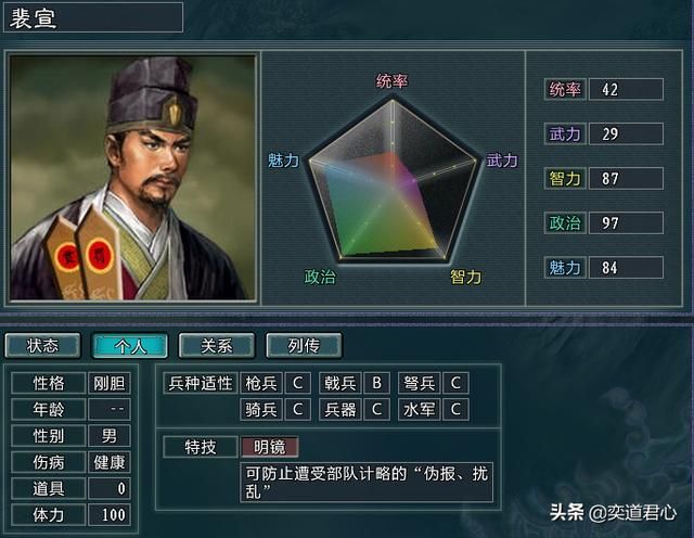 三国志11水浒裴宣势力介绍（裴宣麾下六大核心将领一览）