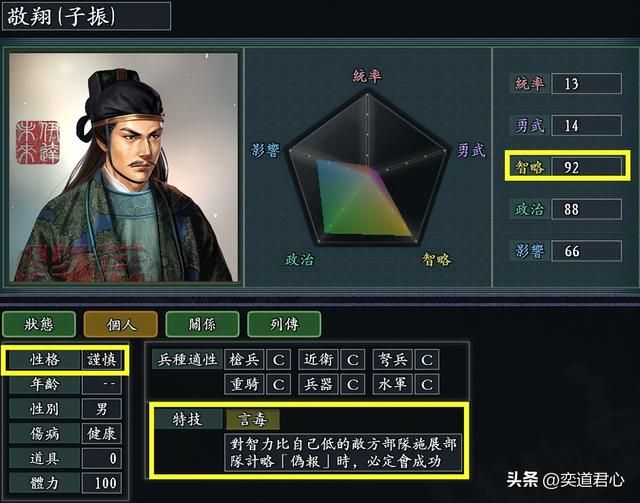 三国志11言毒特技武将有哪些（各MOD九大言毒武将盘点）