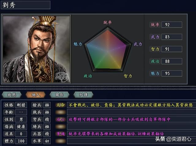三国志11无尽的野望大汉将领都有谁（大汉核心十大将领一览）