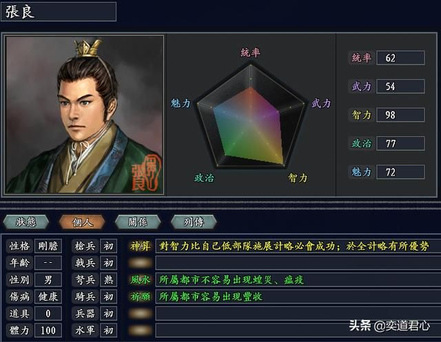 三国志11无尽的野望大汉将领都有谁（大汉核心十大将领一览）