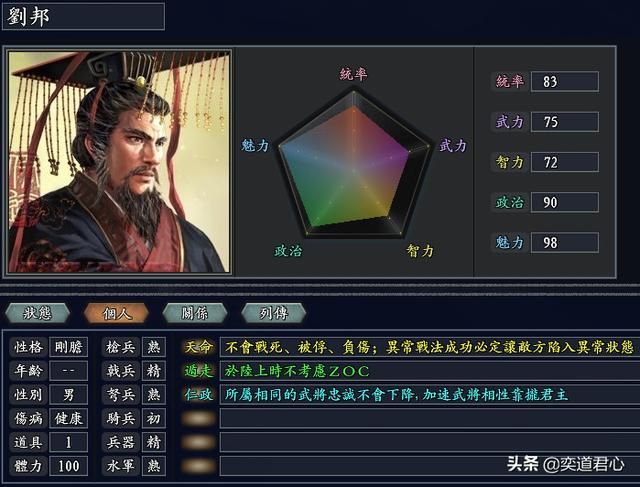 三国志11无尽的野望大汉将领都有谁（大汉核心十大将领一览）