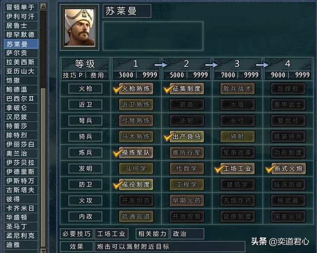 三国志11四海清一奥斯曼介绍（奥斯曼地域武将及军事情况介绍）