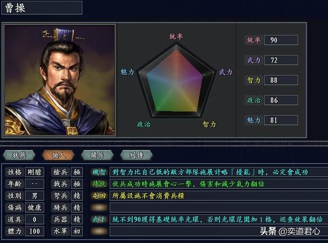 三国志11无尽的野望三国将领都有谁（三国核心七大将领一览）