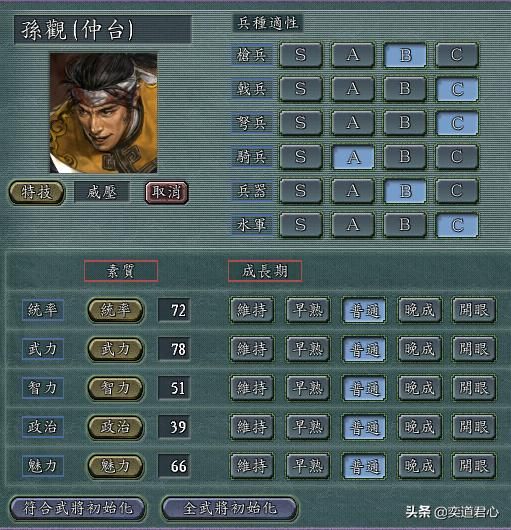 三国志11陶谦手下能臣如何培养（陶谦五将极限培养属性一览）