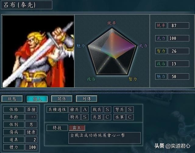 三国志11吞食天地人物如何设定（吞食天地BOSS人物DIY属性一览）