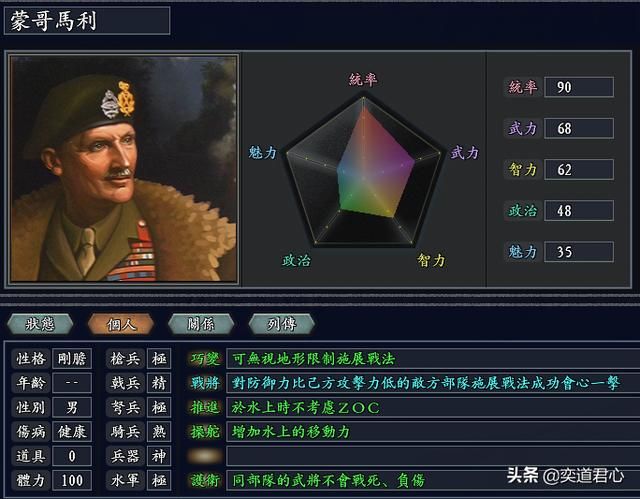三国志11无尽的野望英国将领都有谁（英国核心七大将领一览）