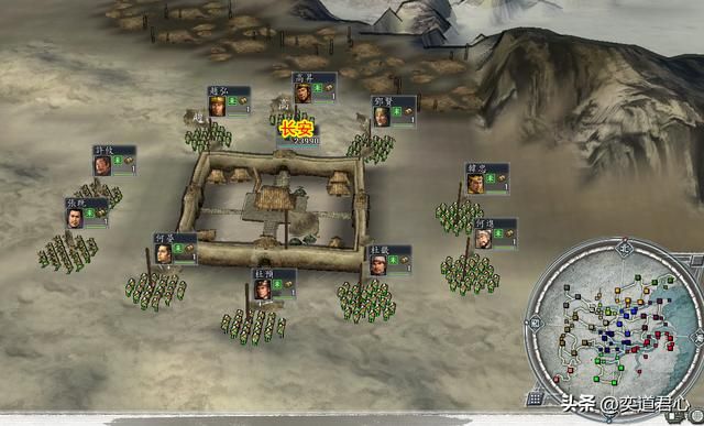 三国志11地域之争剧本介绍09（京兆何进势力开局城池武将一览）