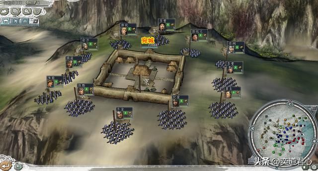 三国志11地域之争剧本介绍09（京兆何进势力开局城池武将一览）