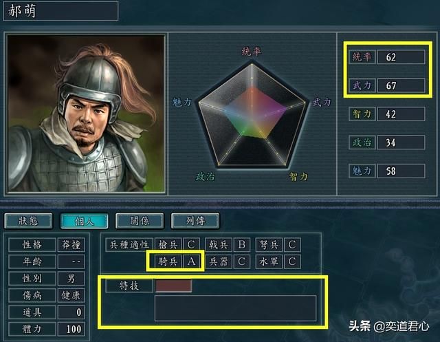 三国志11：盘点那些被人强加刻板印象的武将